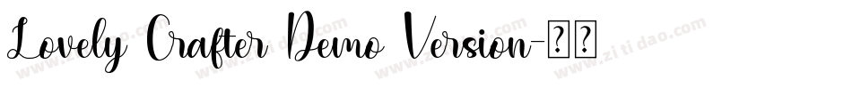 Lovely Crafter Demo Version字体转换